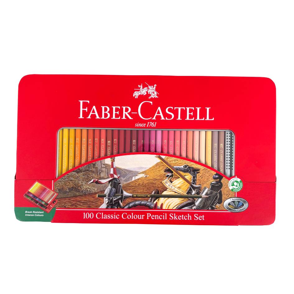 100 Classic Colour Pencil Sketch Set